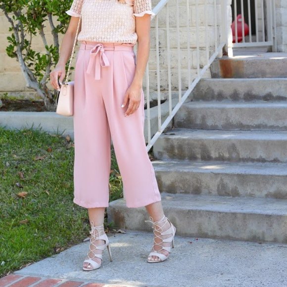 Zara Basic Collection High Waisted Cropped Culottes - Women's XS - Picture 6 of 6